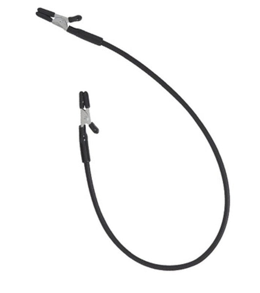 Blackline Teaser Clamps - Rubber Tether - Nipple and Clit Clamps