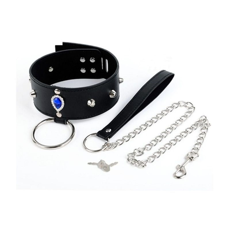 Blunt Spike Bondage Collar with Leash Collars and Leads