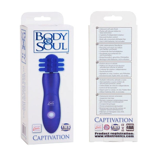 CalExotics Body & Soul Captivation Clitoral Vibrator - Clit Ticklers and Pulsators