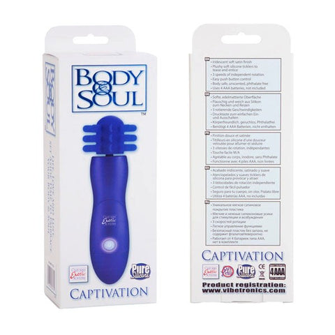 CalExotics Body & Soul Captivation Clitoral Vibrator - Clit Ticklers and Pulsators
