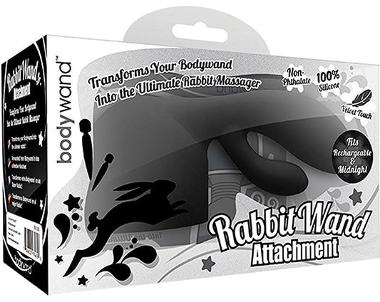 Bodywand Rechargeable Midnight Rabbit Wand Attachment - Rabbit Vibrators