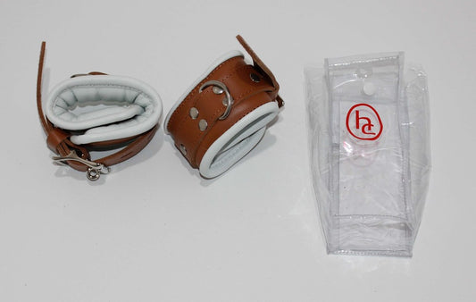 Luxurious Leather Wrist Restraints for Thrilling Role-Play - Cuffs and Restraints