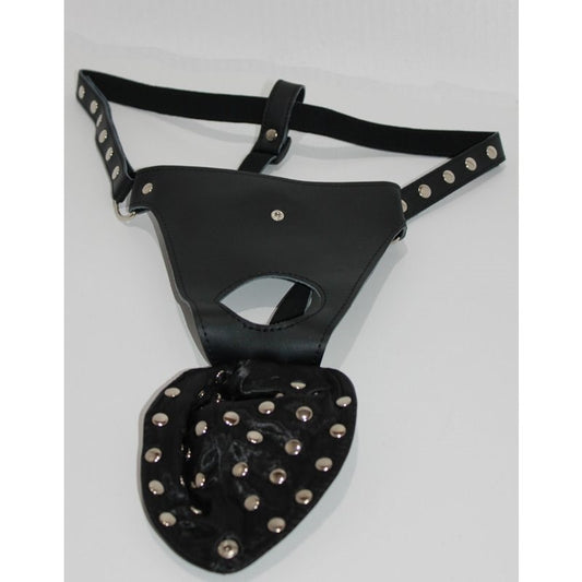 Dominate with Tactile Allure - Hell's Couture Studded Leather Jock Strap - His Fetish