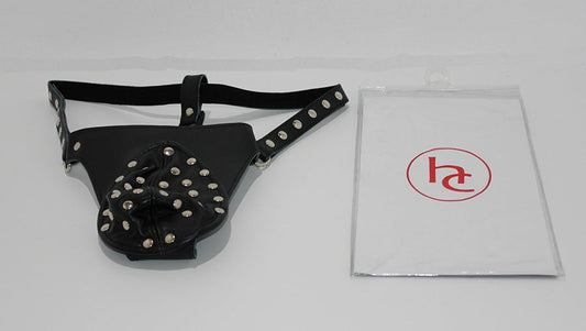 Dominate with Tactile Allure - Hell's Couture Studded Leather Jock Strap - His Fetish
