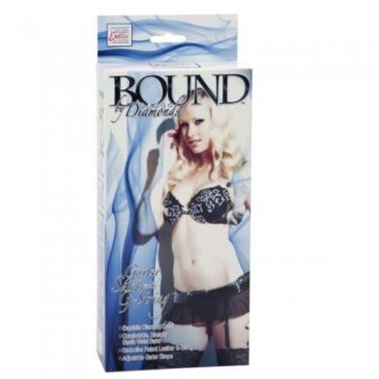 CalExotics Bound By Diamonds Garter Skirt With G-String Body Stockings