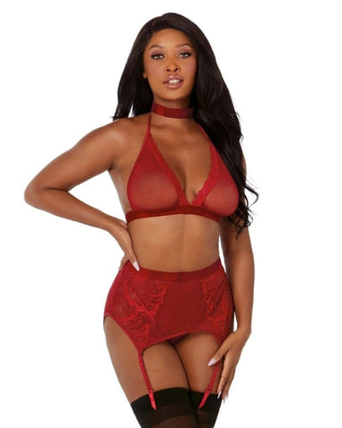 Captivating Elegance - Dream Girl Bralette Garterbelt Collection - Bras and Bra Sets
