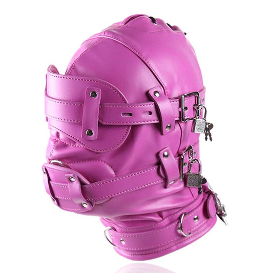 Bug-Eyed Lockdown Hood With Penis Gag {% if variant != 'Default Title' and variant != blank %} {% endif %} Bondage Hoods
