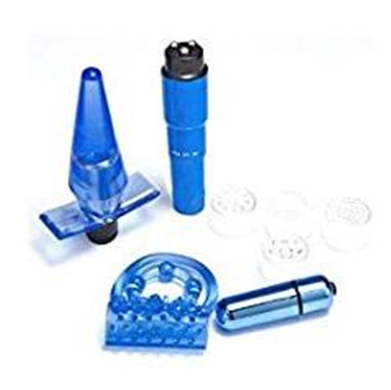 Buzz Love Kit Vibrating Toy Set Blue Sex Kits