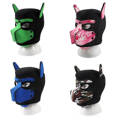 Camouflage Dog Bondage Hood - Bondage Hoods