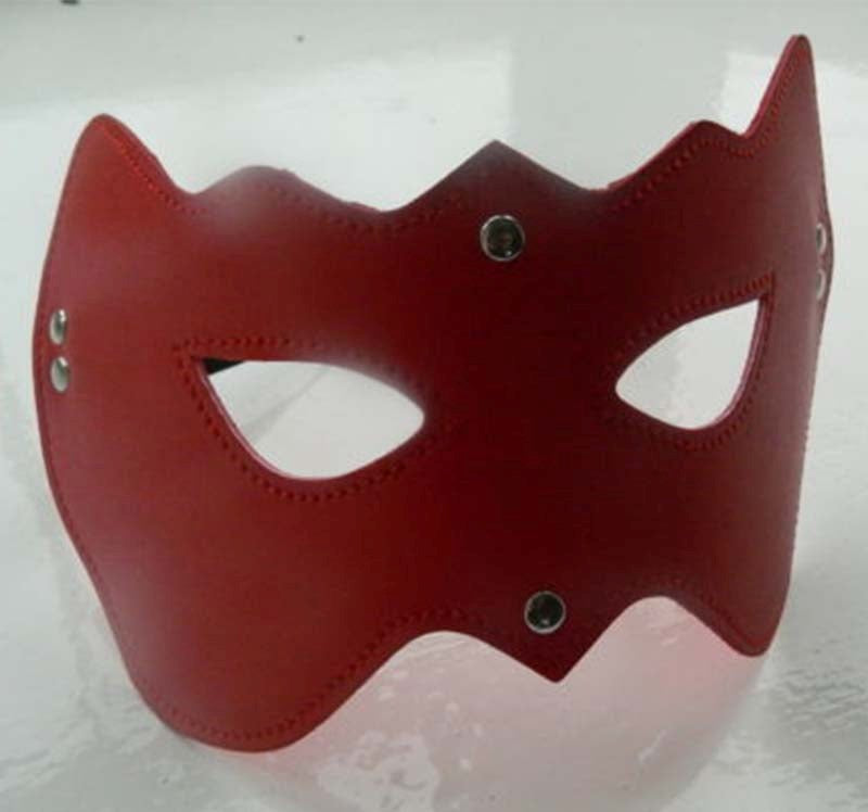 Cat PVC Eye Mask Red Heavy Fancy Dress Ups