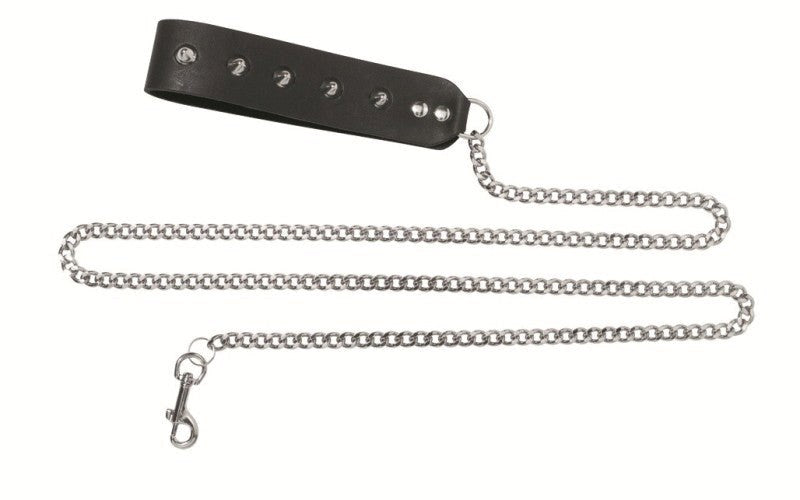 Chain Leash with Studded Handle Collars And Cuffs