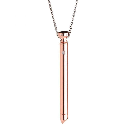 Sensual Allure - Charmed 7X Vibrating Necklace in Rose Gold Luxury Sex Toys