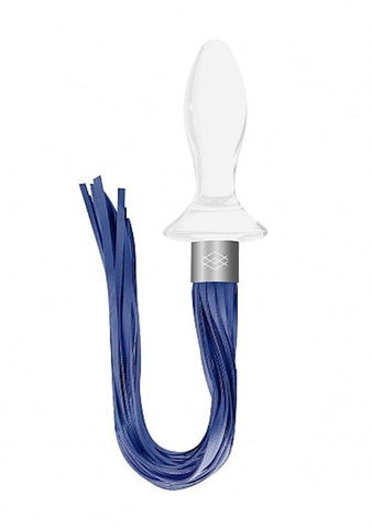 Chrystalino Tail White Glass Anal Plug - Glass Sex Toys