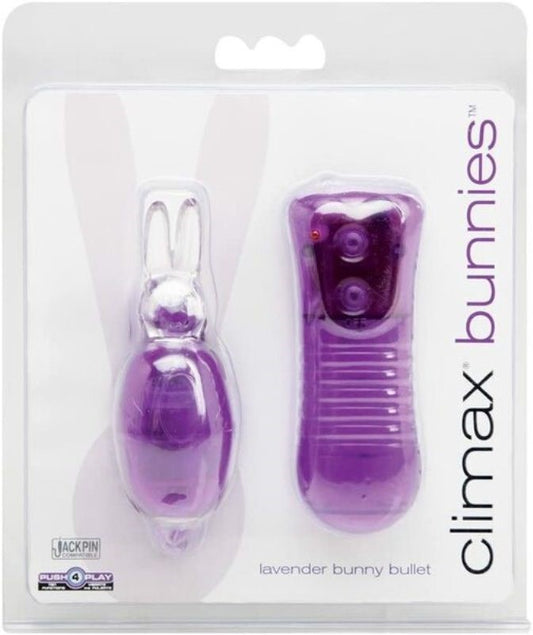 Lavender Bunny Bullet Vibrator - 10 Functions, Wiggling Ears - Bullet Vibrators