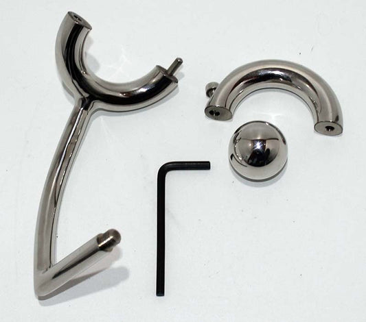 Dominance Unleashed - Hell's Couture Chastity Device for Pleasure Play - Spreaders and Hangers