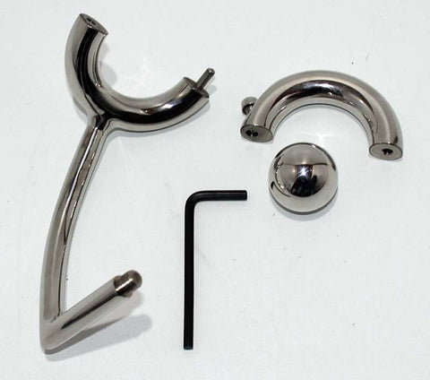 Dominance Unleashed - Hell's Couture Chastity Device for Pleasure Play - Spreaders and Hangers