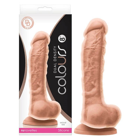 Colours Dual Density - Luxurious Silicone Suction Massager - Realistic Dildos