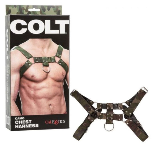 Colt Camo Bondage Play Chest Harness - Cuffs and Restraints