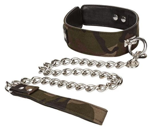 Colt Camo Fetish Play Collar and Leash - Collars and Leads