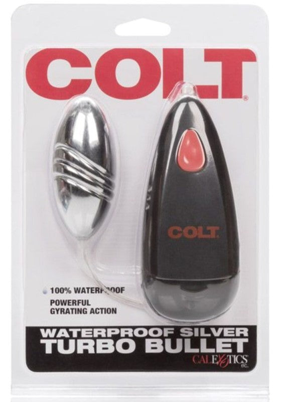 Colt Waterproof Turbo Bullet Silver Personal Massagers