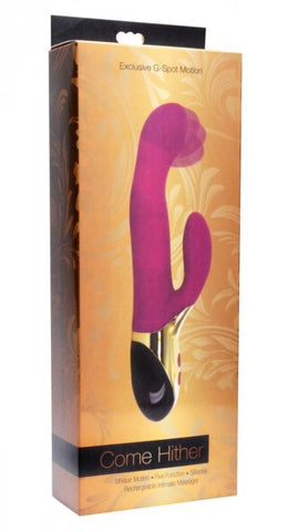 Come Hither Moving G-Spot Rechargable Silicone Vibrator - Rabbit Vibrators