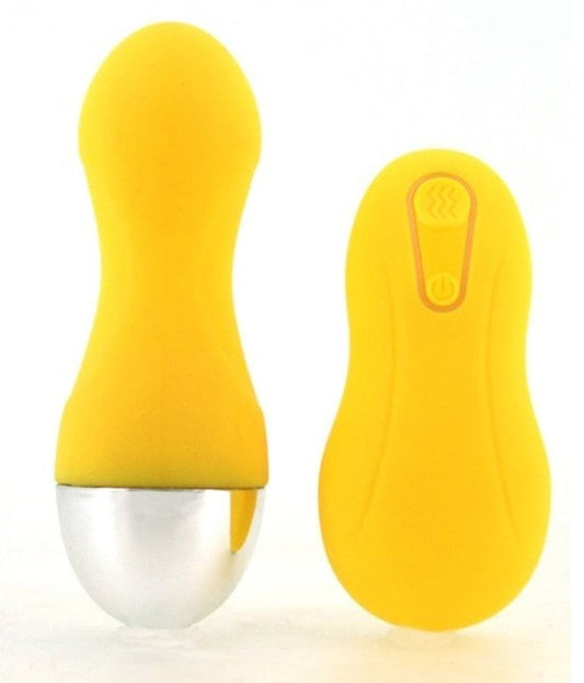 Confetti Wicked Wireless Contour Egg Yellow - Remote Control Vibrators