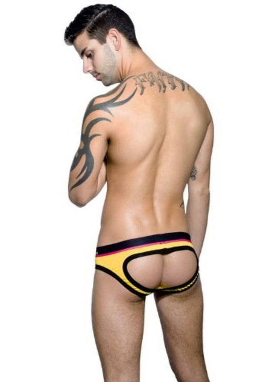 Coolflex Air Jock With ShowIt Yellow - Jocks and G-Strings