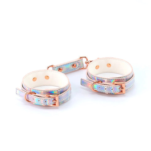 Cosmo's Enchanting Rainbow Bondage Cuffs - Elevate Your BDSM Experience - Cuffs and Restraints
