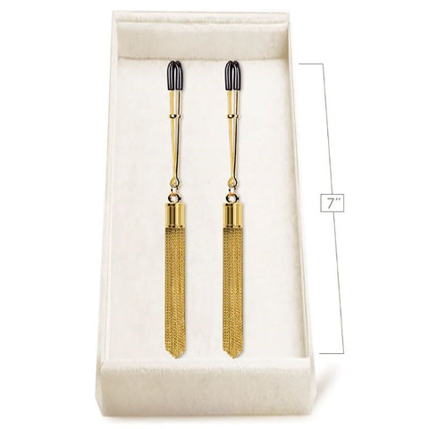 Parisian Allure Luxury Nipple Clamps - Shimmer & Chic - Nipple and Clit Clamps