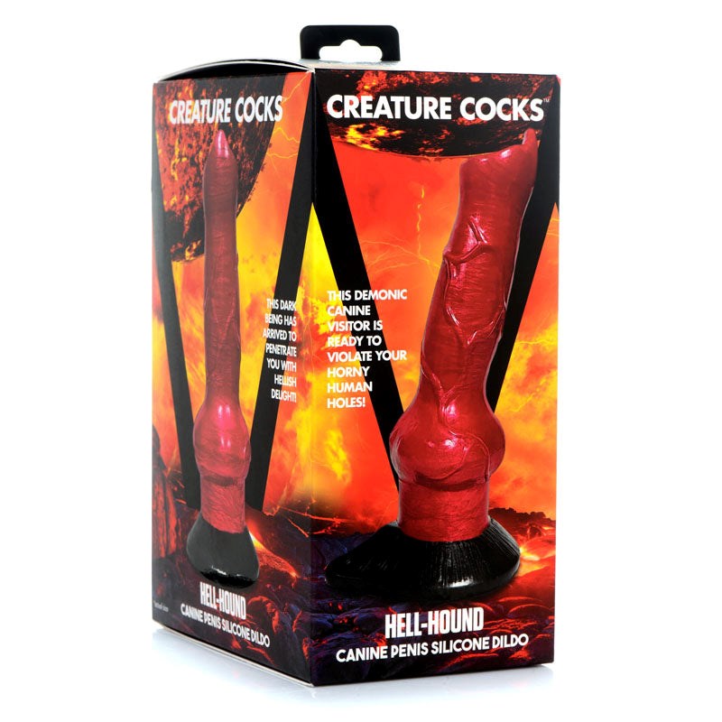 Creature Cocks Hell-Hound Canine Penis Silicone Dildo Non-Realistic Dildos