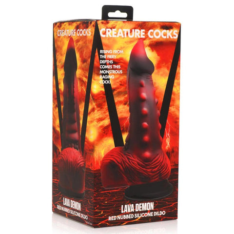 Creature Cocks' Scorching Lava Demon Dildo - Ignite Your Fantasies - Non-Realistic Dildos