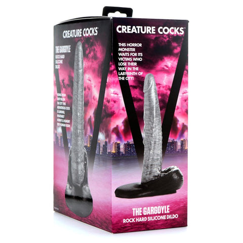 Creature Cocks Gargoyle Dildo - Ridges, Bumps, and Suction for Hands-Free Pleasure - Realistic Dildos