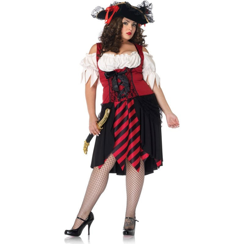 Crimson Pirate Costume Fancy Dress Ups