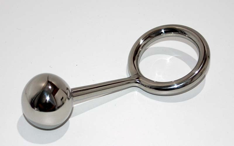 Crusty Cock Ring With Anal Ball Option Spreaders and Hangers