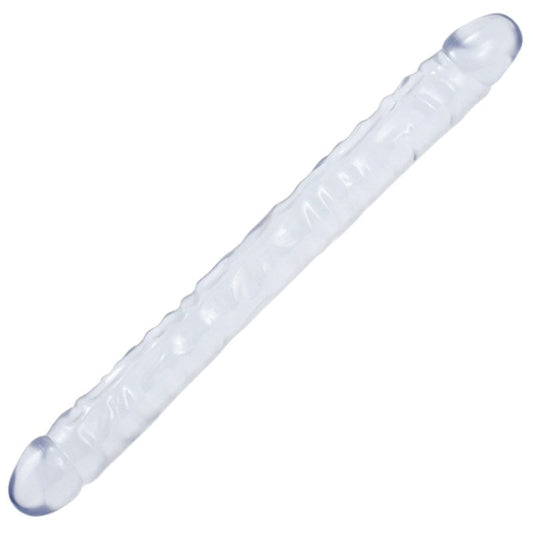Crystal Jellies 18 Double Dong Clear - Realistic Dildos