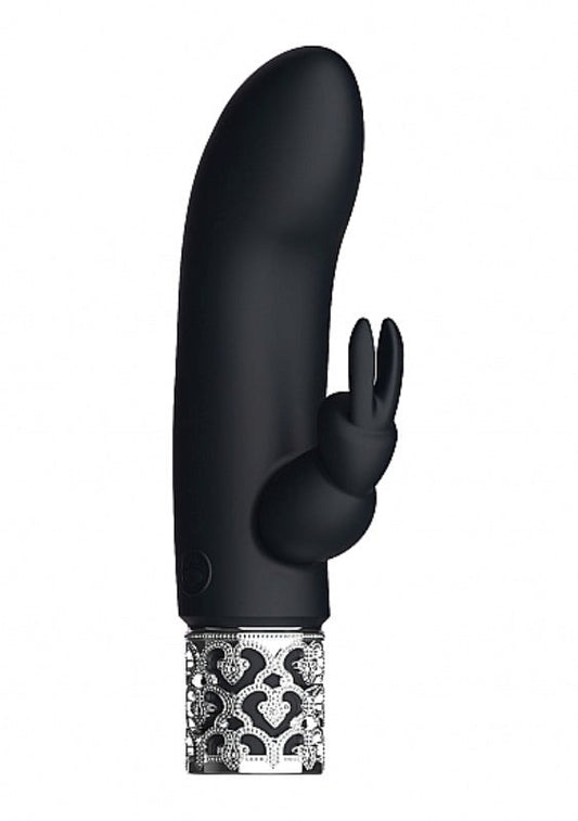 Dazzling Rechargeable Silicone Bullet Black - Rabbit Vibrators