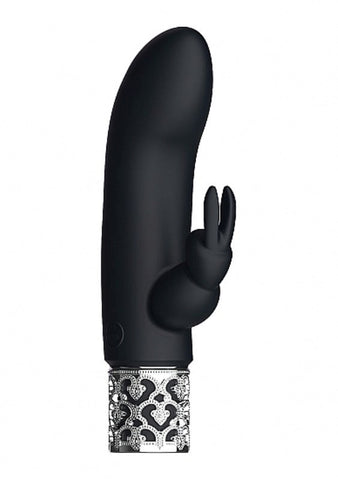 Dazzling Rechargeable Silicone Bullet Black - Rabbit Vibrators