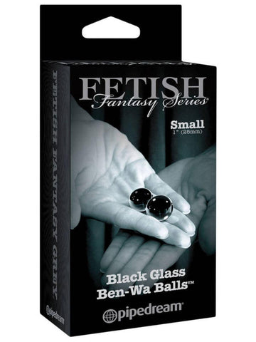 Fetish Fantasy Limited Edition Black Glass Ben Wa Balls - Love Eggs and Kegel Exercisers