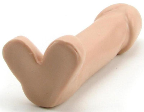 Doc Johnson Ballsy 4.5 Inch Realistic Dick White - Realistic Dildos