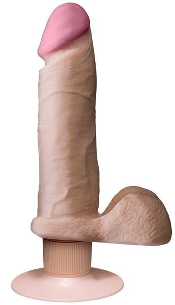 Doc Johnson 6 Inches UR3 Vibrating Realistic Cock White - Realistic Dildos