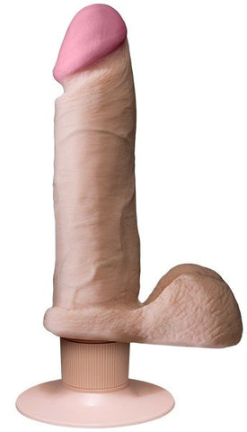 Doc Johnson 6 Inches UR3 Vibrating Realistic Cock White - Realistic Dildos