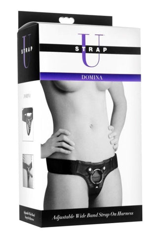 Domina Wide Band Strap On Harness - Strap On Sextoys