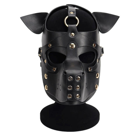Double Color Dog Bondage Hood - Bondage Hoods