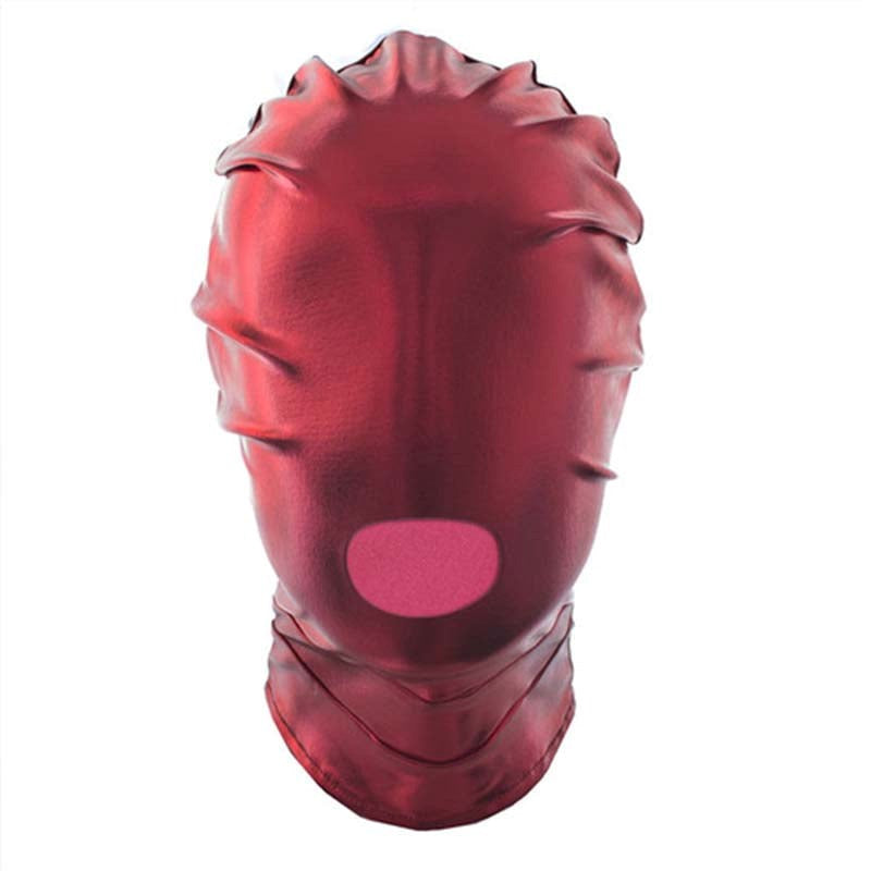 Double Layer Open Mouth Hood Bondage Hoods