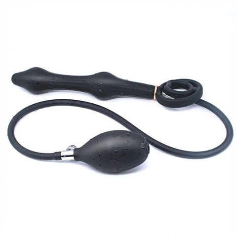 Double Rolling Ball Inflatable Anal Plug - Inflatable Dildos and Vibrators
