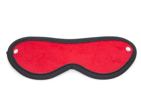 Downy Fetish Play Blindfold Black And Red - Fancy Dress Ups