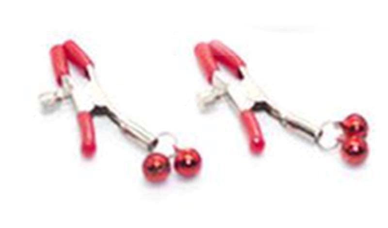 Downy Fetish Play Nipple Clamps Red Breast and Nipple Toys