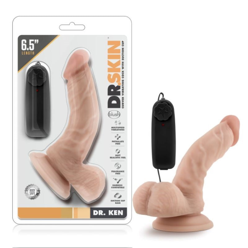 Dr. Skin Dr. Ken - 6.5 Inch Vibrating Cock Vibrating Dildos