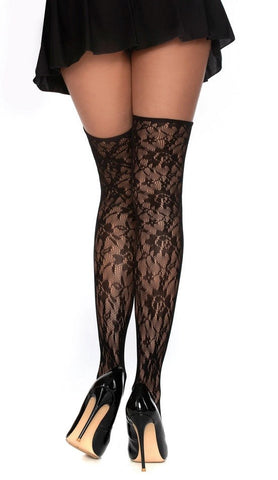 Dreamgirl Opaque Fence-Net Pantyhose - Hosiery