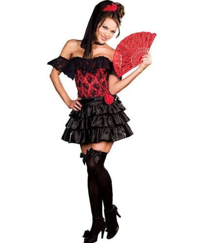 Dreamgirl Senorita Faulosa Costume - Sultry Elegance Unveiled - Fancy Dress Ups